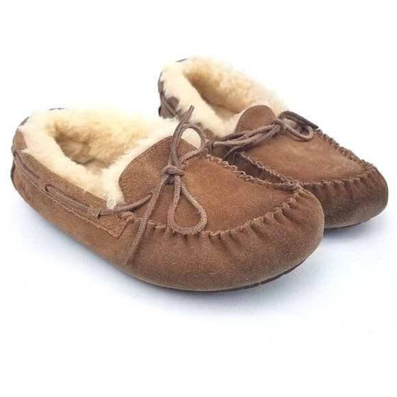 Ugg Dakota Water-Resistant Suede Slippers Chestnut Size 5 - Picture 3 of 8